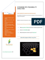 Syngene IPO Feasibility Analysis