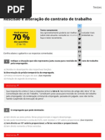 Rescisão e Alteração Do Contrato de Trabalho - Gabarito - Testes - DireitoNet