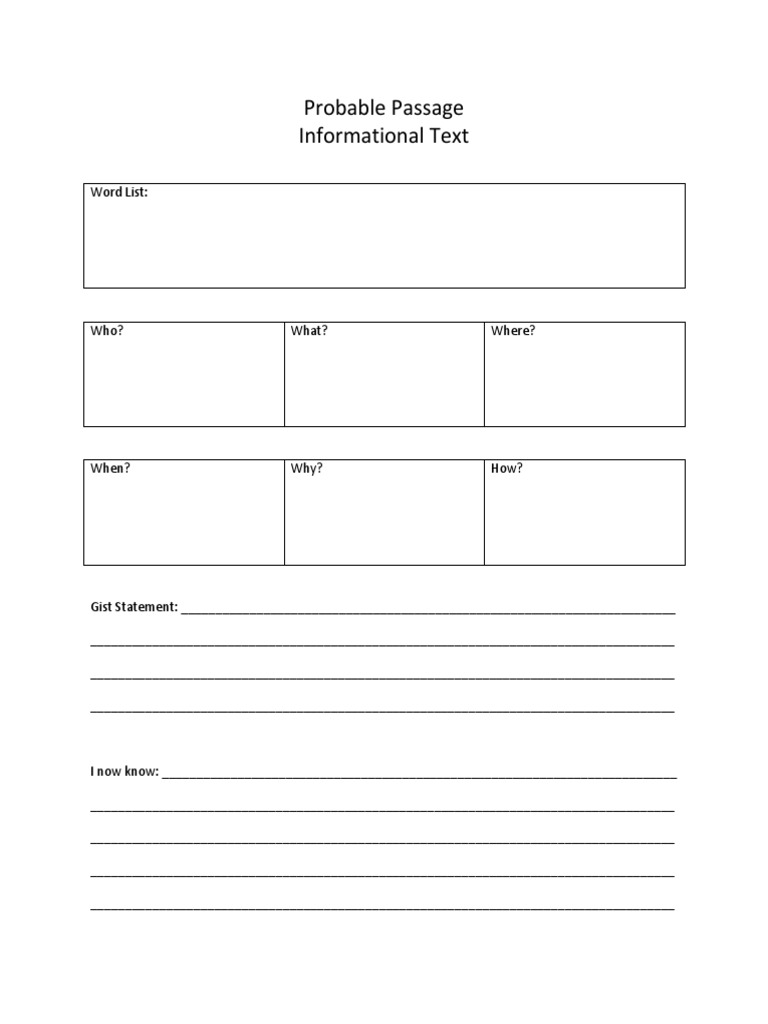 Probable Passage Template Guide | PDF | Career & Growth | Foreign ...