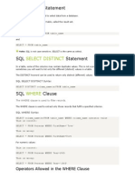 SQL SELECT Guide