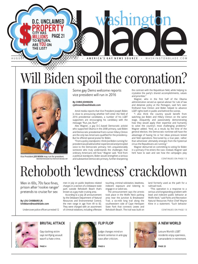 Washingtonblade Com Volume 46 Issue 32 August 7 15 Hiv Aids Abraham Lincoln