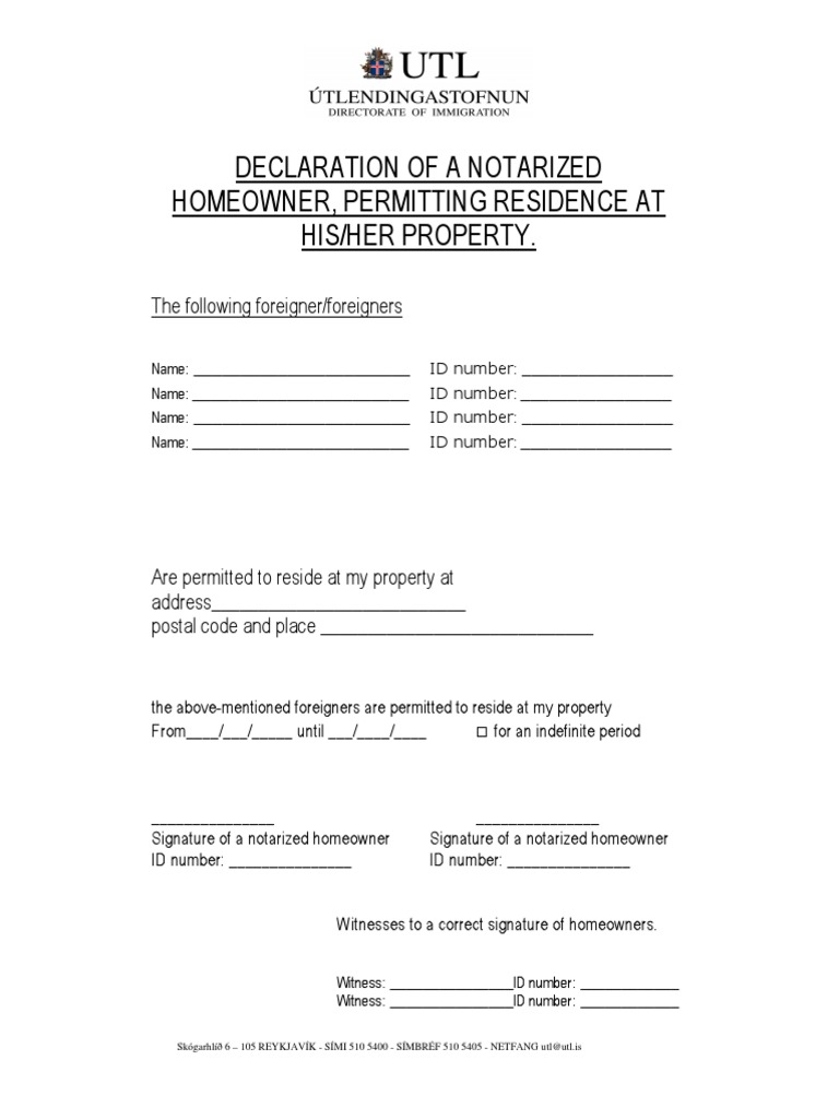 Housing Certificate PDF