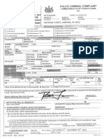 Patrick Rocco Reese, Criminal Complaint