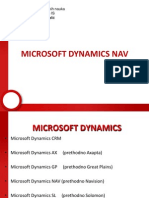 Microsoft Dynamics Nav: Fakultet Organizacionih Nauka Upravljanje Razvojem IS Doc. DR Ognjen Pantelić