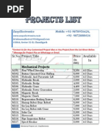 Mech Project List