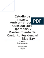 Estudio Impacto Ambiental Conjunto Residencial Blue Bay