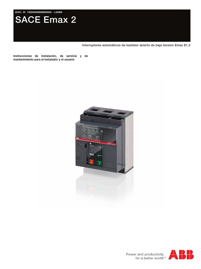 SACE Emax2 - Manual de Usuario | PDF | Relé | La seguridad informática