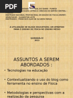 O uso do Blog no Ensino de Física