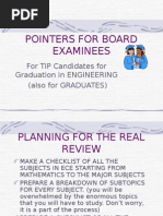 Pointers For Board Examinees: For TIP Candidates For Graduation in ENGINEERING (Also For GRADUATES)