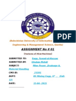 Assignment No # 01: (Balochistan University of Information Technology, Engineering & Management Science, Quetta)