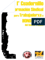 I° Cuadernillo de Formacion Sindical para Trabajadorxs a Honorarios del Sector Público