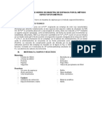 Determinacion de Hierro en Muestra de Espinaca Por El Metodo Espectrofotometrico