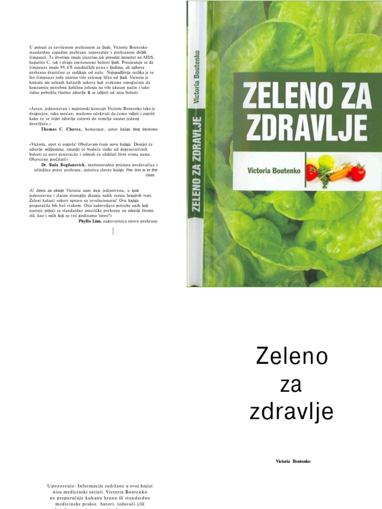 Victoria Boutenko Zeleno Za ZdravljeObavezno Procitati | PDF