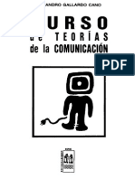 Curso de Teorías de La Comunicación - Alejandro Gallardo Cano