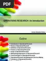 Introduction To Operations Research