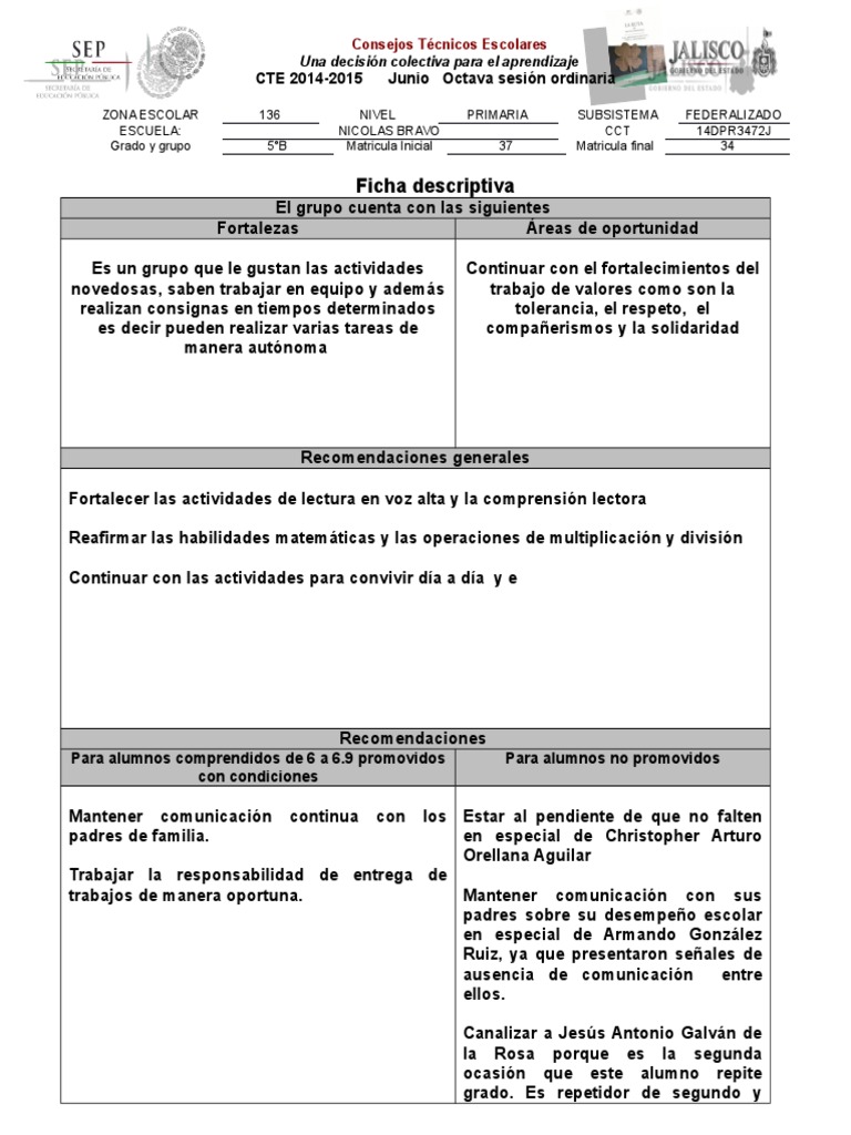Ficha Descriptiva