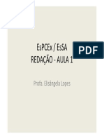 REDAÇÃO - Aula Expositiva 1 Espcex