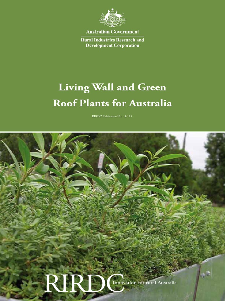Living Wall and Green Roof Plants For Australia Report 230712 PDF