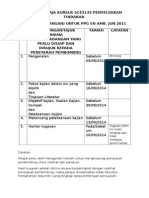 Skedul Kerja Kursus Sce3133 Penyelidikan Tindakan PPG