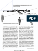 Informal Networks