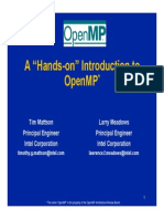 A Hands on Introductory tutorial to OpenMP