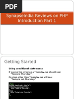 SynapseIndia Reviews on PHP Introduction Part 1