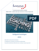 Hallgatói Katalógus 2016 Nyár - Lemma Coaching