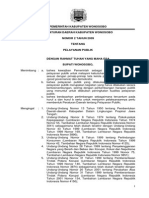 Pemerintah Kabupaten Wonosobo Peraturan Daerah Kabupaten Wonosobo Nomor 2 Tahun 2009 Tentang Pelayanan Publik