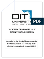 Academic Ordinances 2013 - Approved by BOG