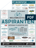 Affiche Wielerwedstrijd Aspiranten - Bierpotje