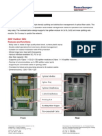 Applications: Splitter Distribution Cabinet Data Sheet