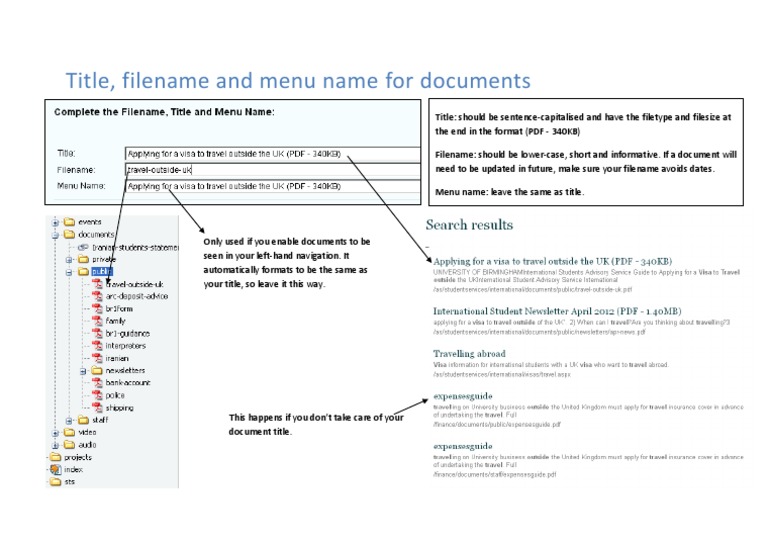 Title Filename Menu Docs | PDF
