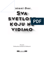 Sva Svetlost Koju Ne Vidimo - Entoni Dor