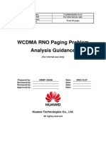 WCDMA RNO Paging Problem Analysis Guidance-20041101-A-1.0 PDF