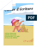 Cahier Écriture CP CE1