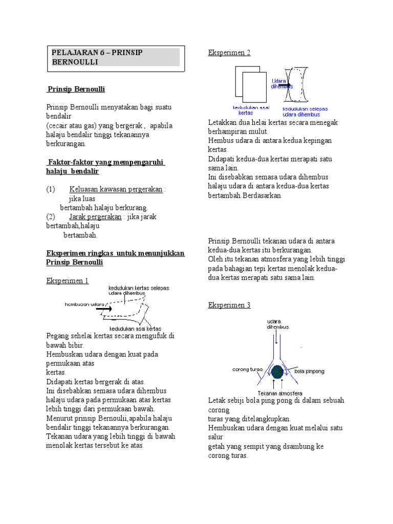 Prinsip Bernoulli Pdf