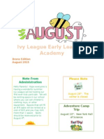 August Newsletter Bronx
