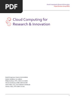 Cloud Computing For Research and Innovation