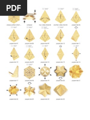 Origami 3-D Paper Star Jewel