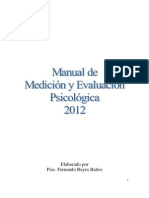 Manual de medición y evaluación psicologica
