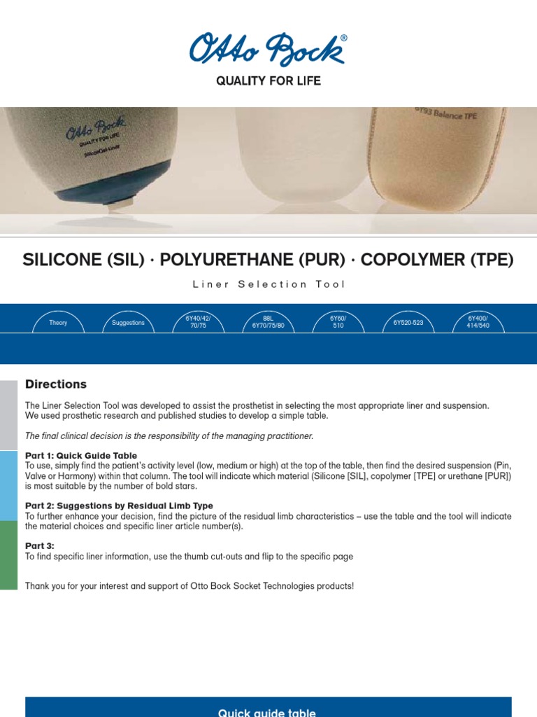 Liner Selection Tool PDF Prosthesis Bearing (Mechanical)
