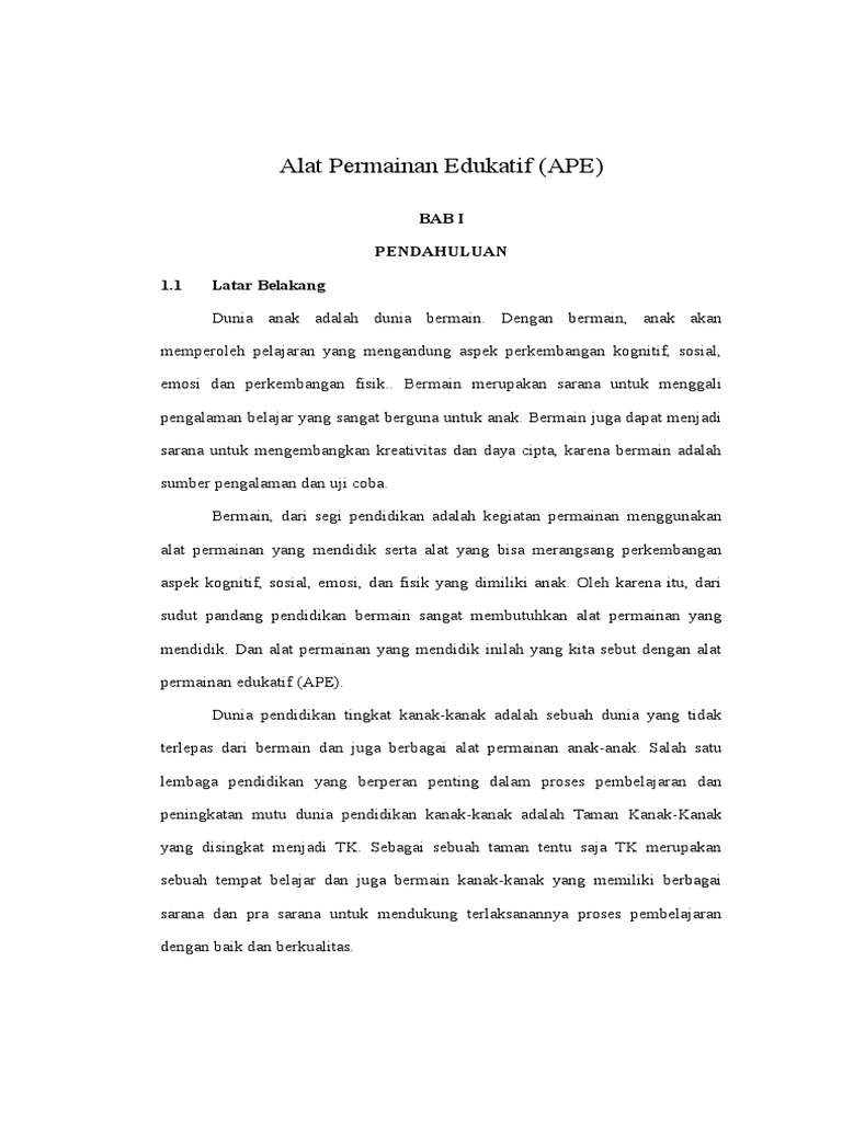 Alat Permainan Edukatif Doc