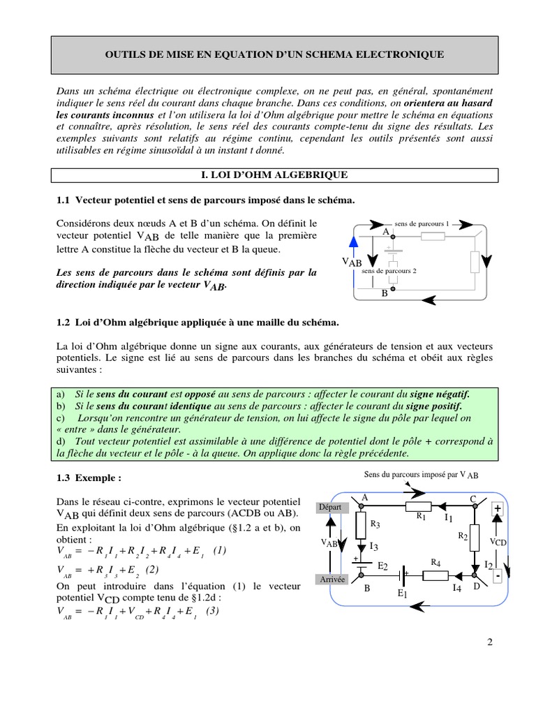 Outils | PDF | Courant électrique | Tension électrique