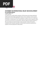 Download USAID Statement on International Relief and Development by International Relief and Development SN273839766 doc pdf
