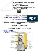 Diap. Manejo de E. T. Trimble M3 (6ta A) - 2015A