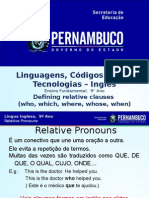 ProfessorAutor-Inglês-Inglês Ι 9º Ano Ι Fundamental-Defining Relative Clauses (Who, Which, Where, Whose, When)