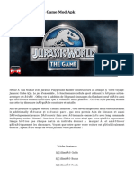Jurassic World The Game Mod Apk