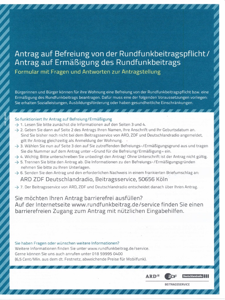 Antrga Gez Befreiung