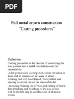 Full Metal Crown Construction