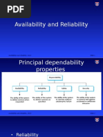 Availability and Reliability